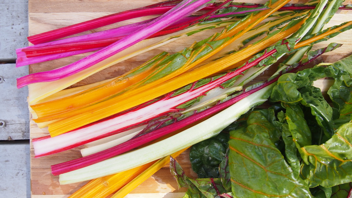 Rainbow Chard Prep